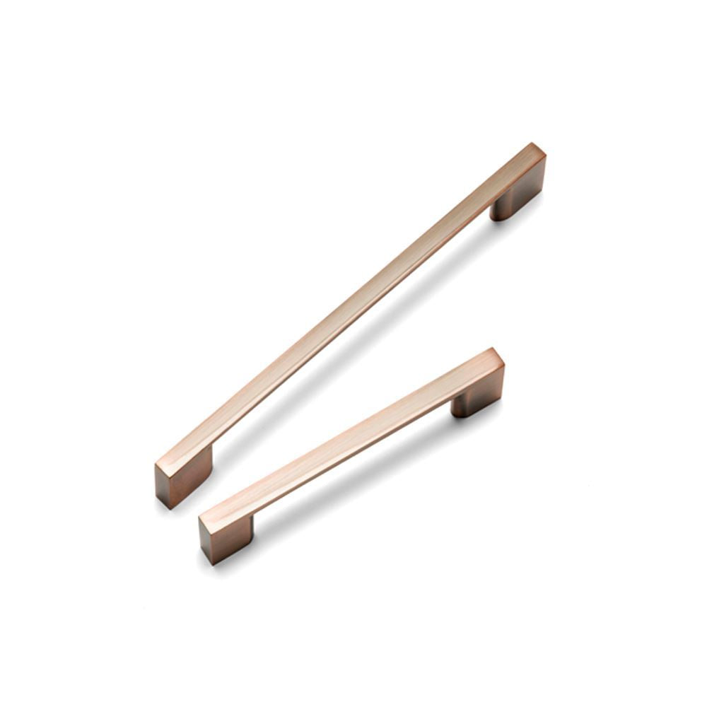 SLIM SQUARE D Handle Kitchen/Bedroom Door Handle Antique Copper