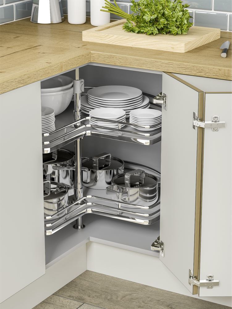 Innostor Plus, 3/4 Carousel, To Suit 900 x 900mm L Shaped Corner Base Cabinet