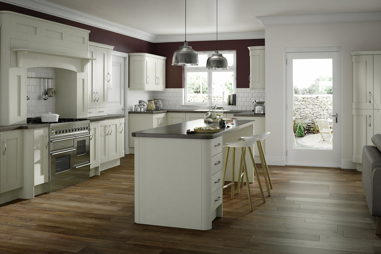 Buckingham Wood Grain Shaker Mussel- Replacement Kitchen Door/Drawer Front (283mm High)