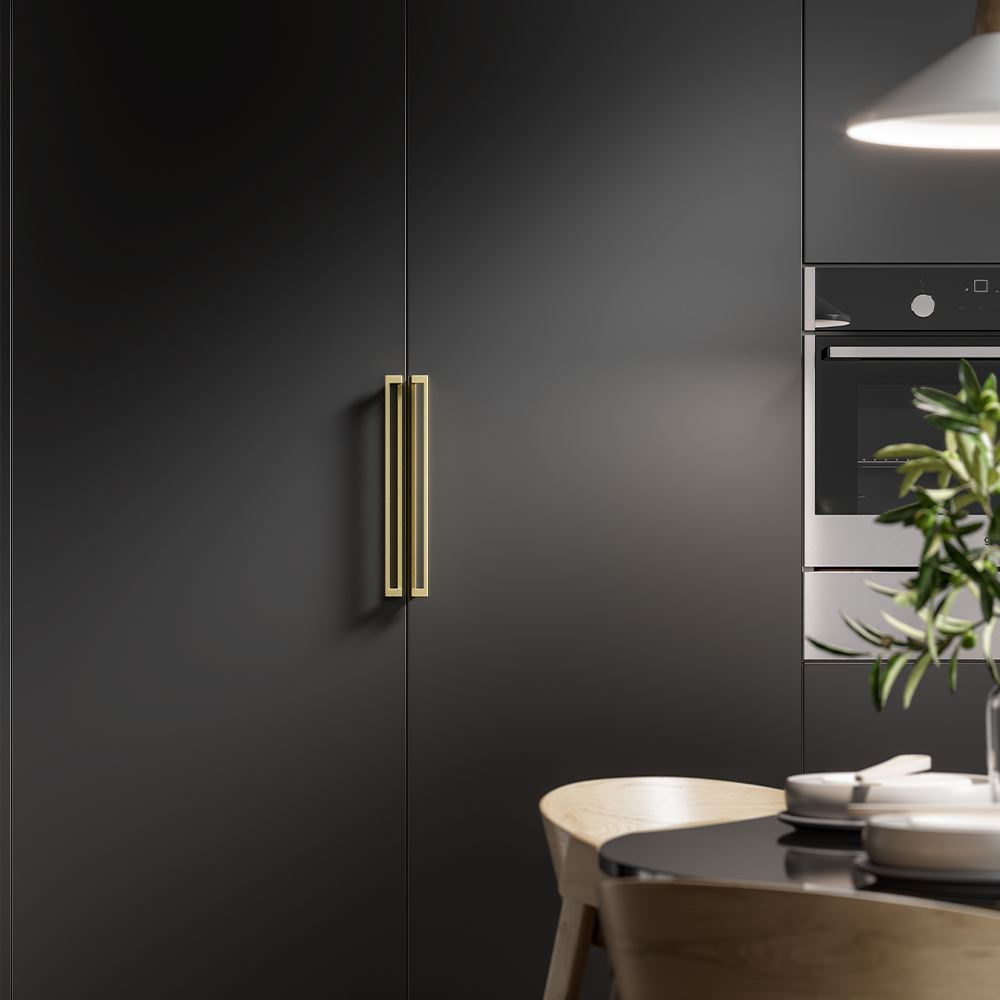 DECO Pull Handle Kitchen/Bedroom Door Handle Satin Brass (Various Sizes)