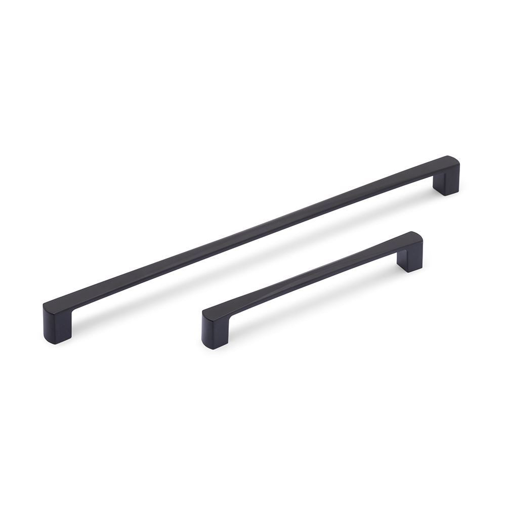 RENNE D Handle Kitchen/Bedroom Door Handle Matt Black (Various Sizes)