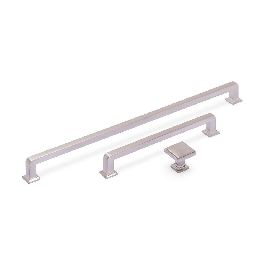 INES D Handle Kitchen/Bedroom Door Handle Brushed Nickel (Various Sizes)