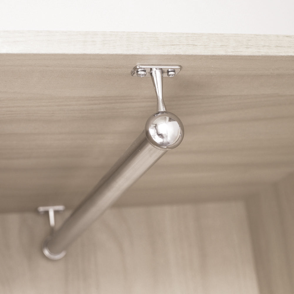 Round Ball End Support, Under Mounted, To Suit HR05 & HR06, Chrome