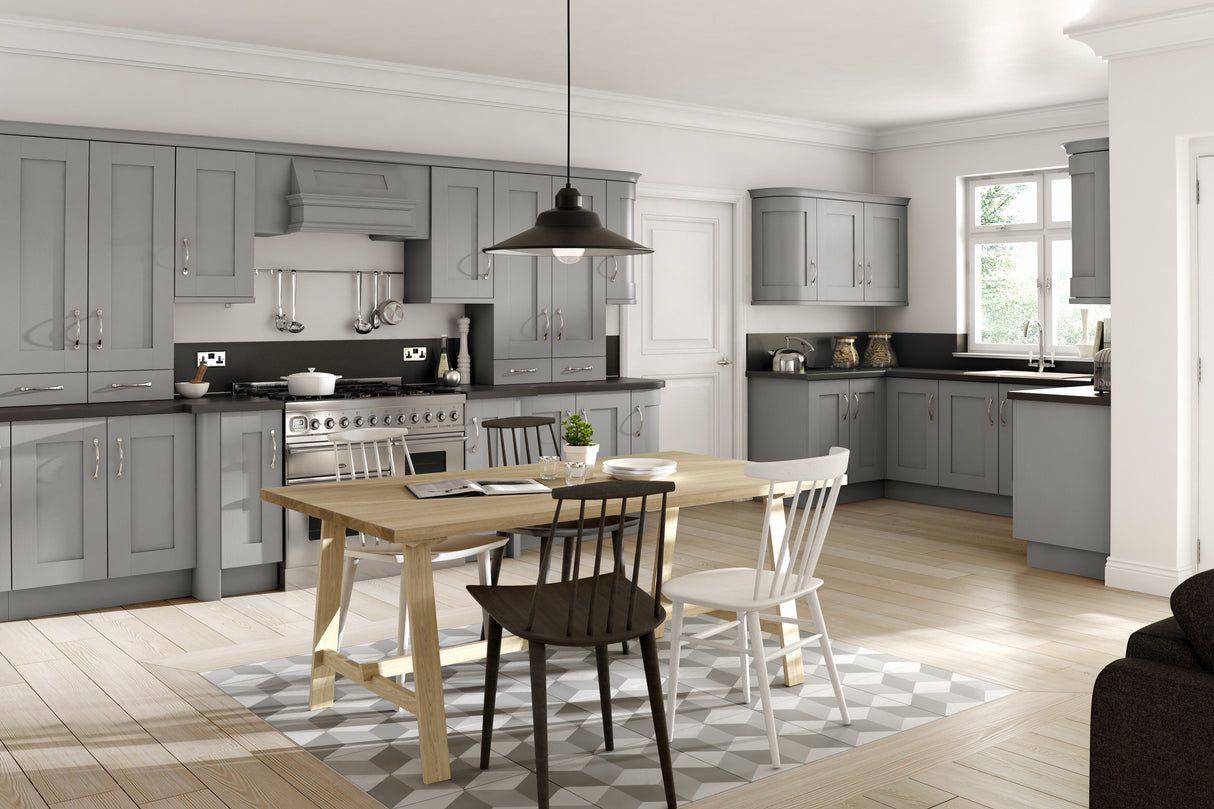 Buckingham Wood Grain Shaker Dust Grey- Replacement Kitchen Doors (450mm High)