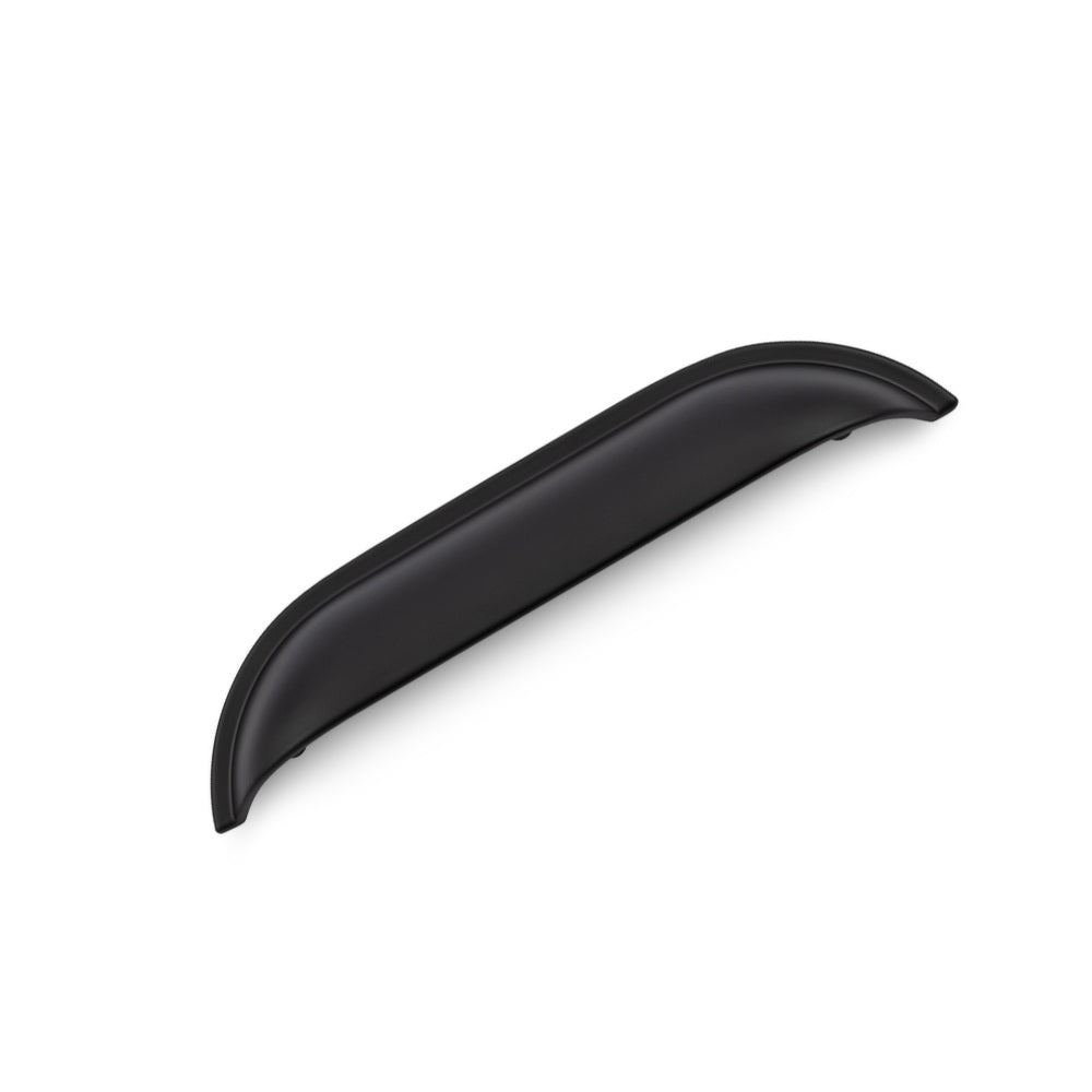 WINDSOR Shell Handle Kitchen/Bedroom Door Handle Matt Black