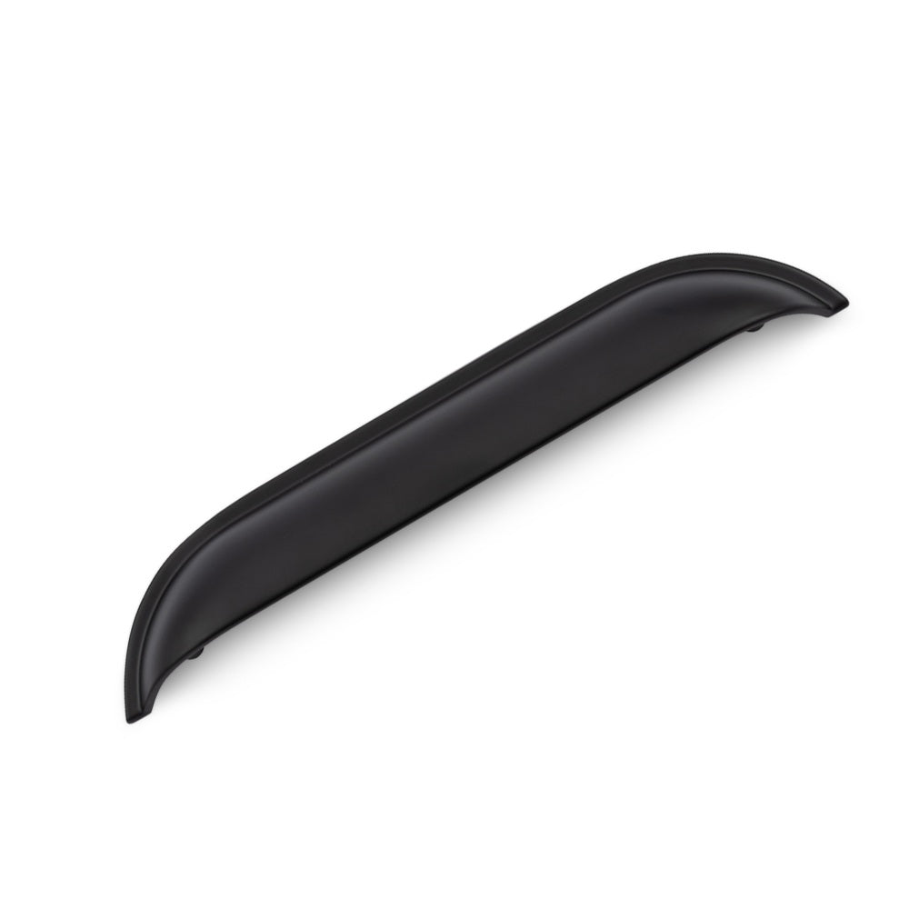 WINDSOR Shell Handle Kitchen/Bedroom Door Handle Matt Black