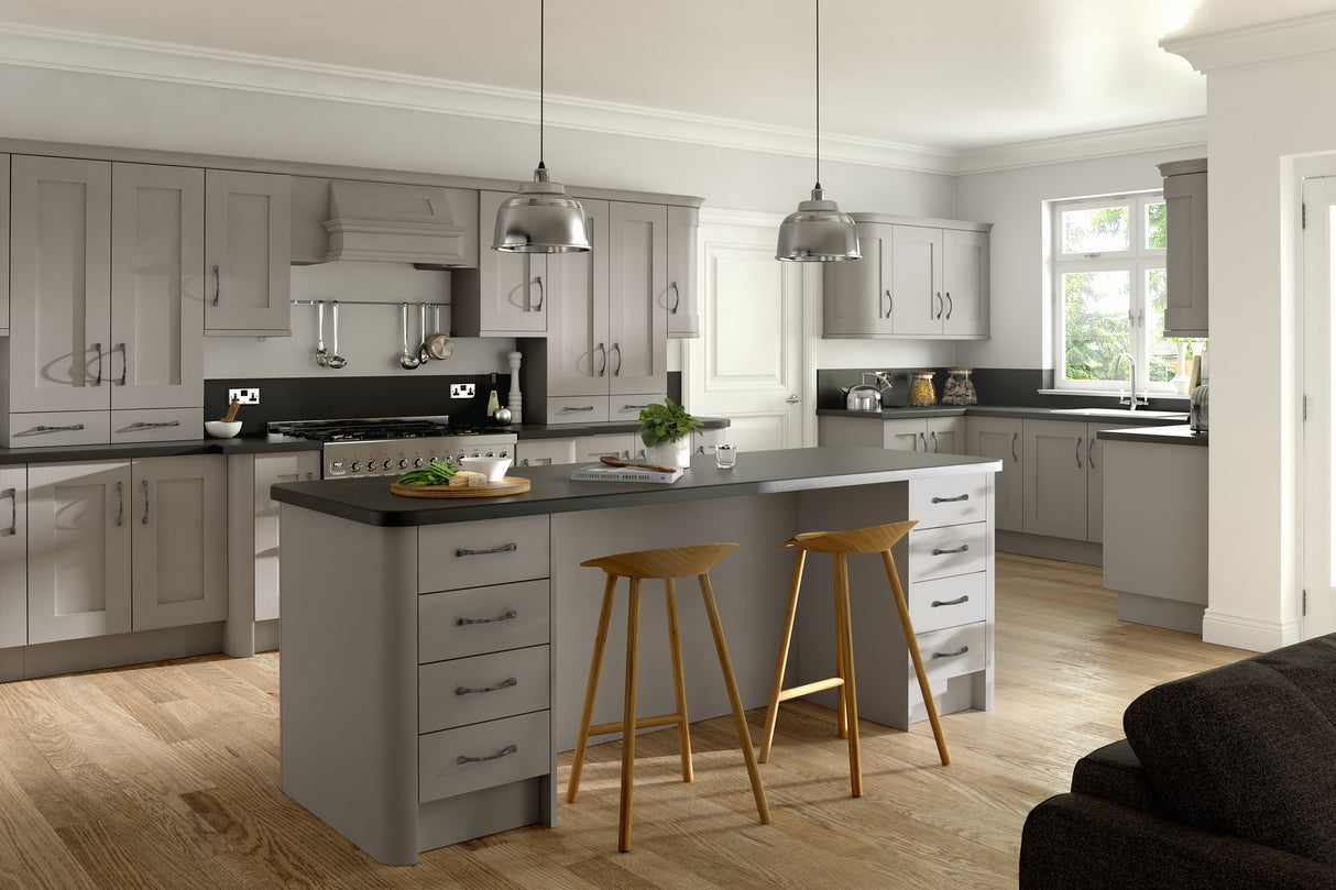 Buckingham Wood Grain Shaker Stone Grey- Replacement Kitchen Doors (895mm High)