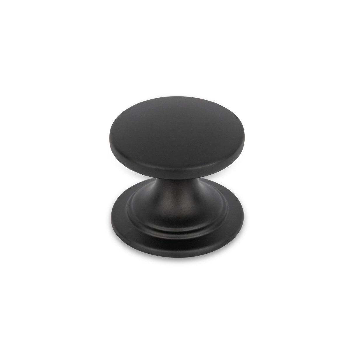 WINDSOR Round Knob Handle Kitchen/Bedroom Door Handle Matt Black