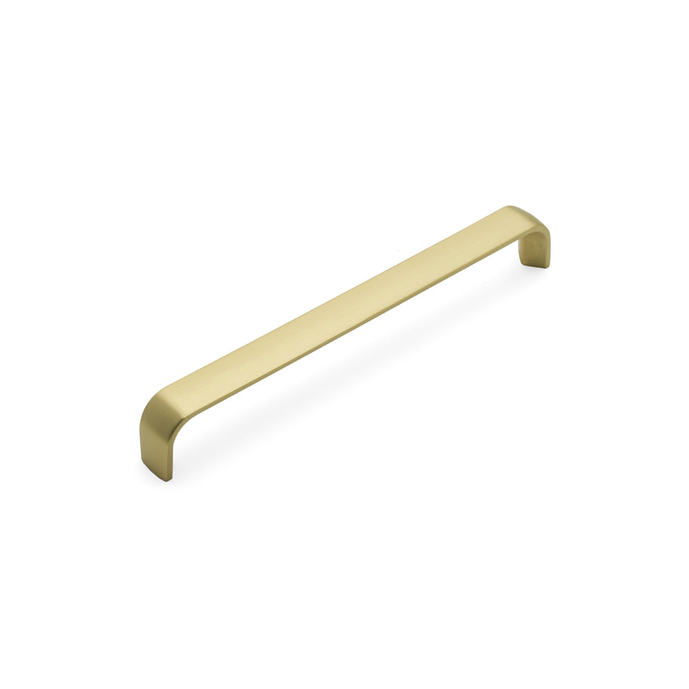 Camden D Kitchen/Bedroom Door Handle Satin Brass (Various Sizes)