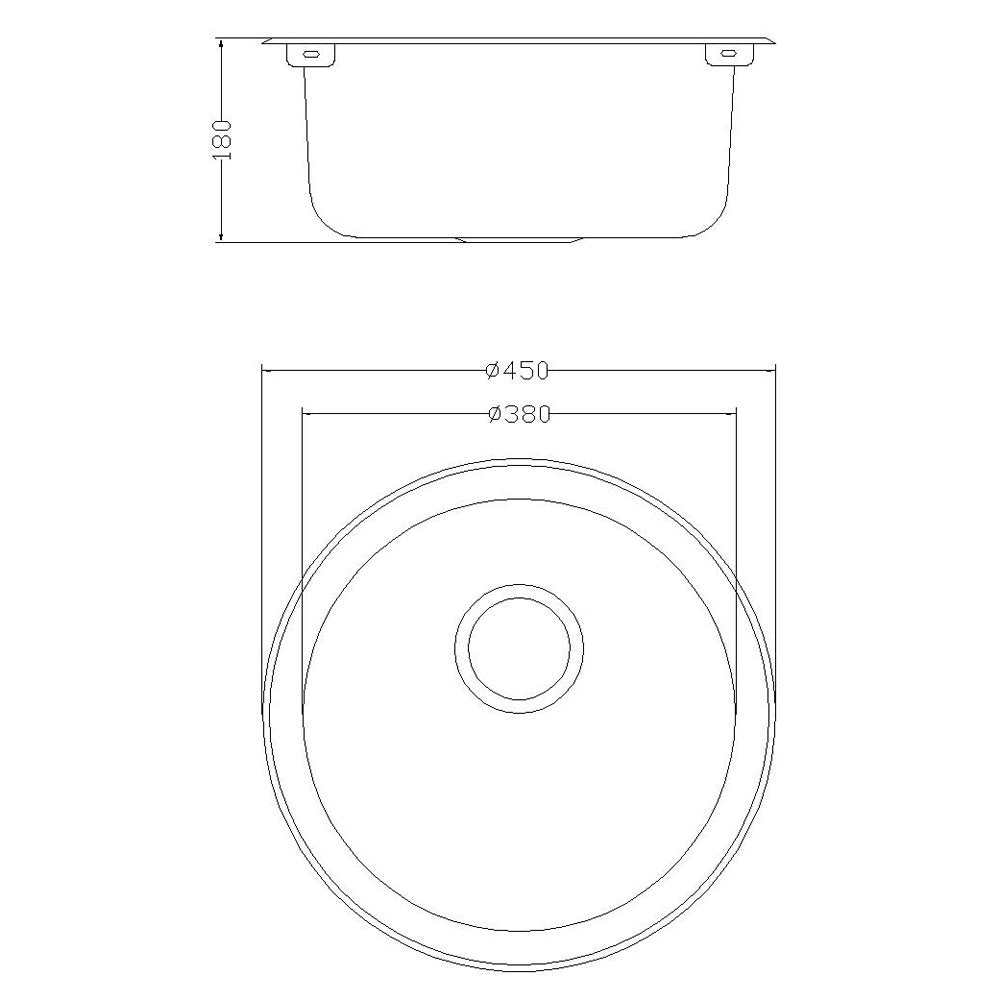 Astini Supra 1.0 Bowl Brushed Stainless Steel Kitchen Sink & Waste AS5218