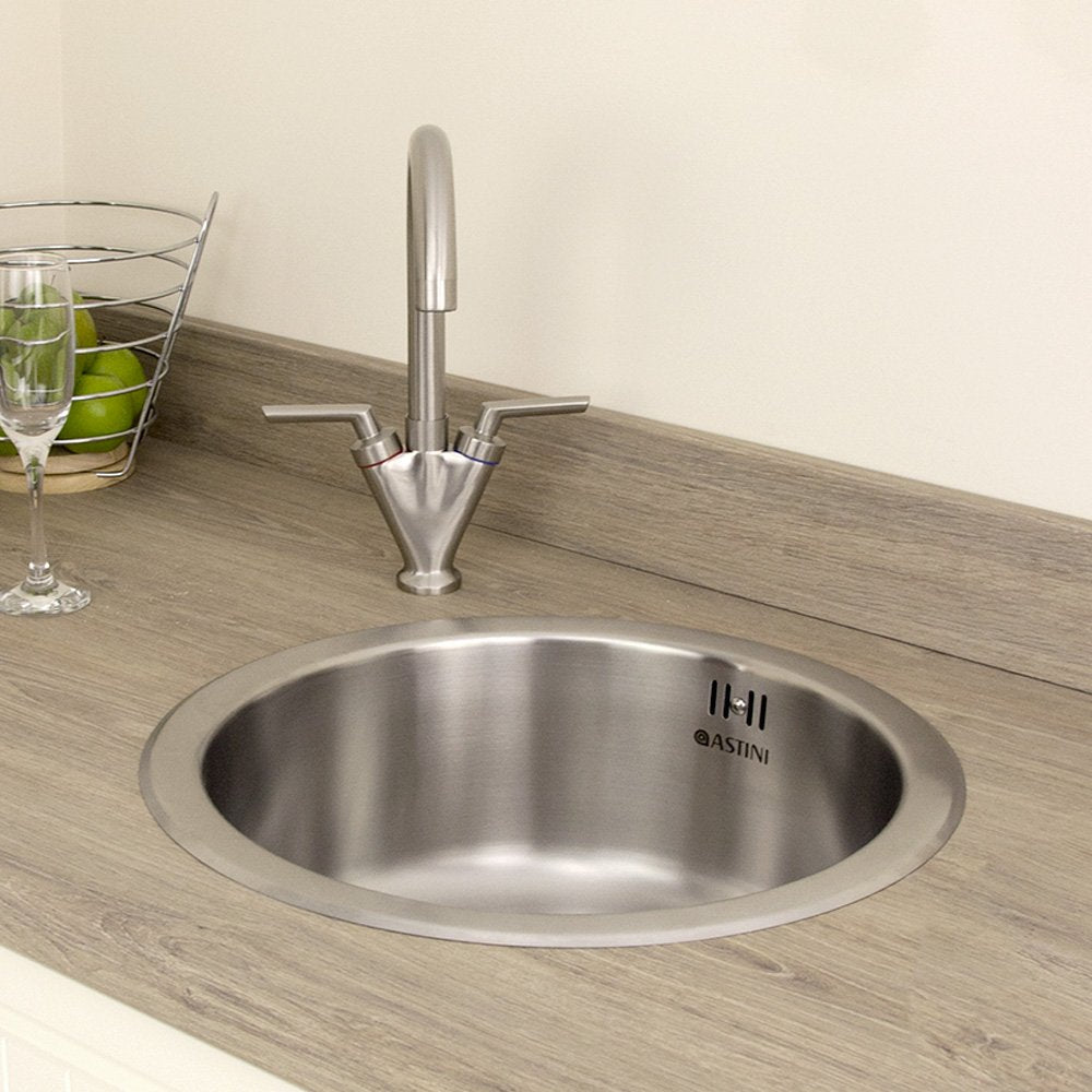 Astini Supra 1.0 Bowl Brushed Stainless Steel Kitchen Sink & Waste AS5218