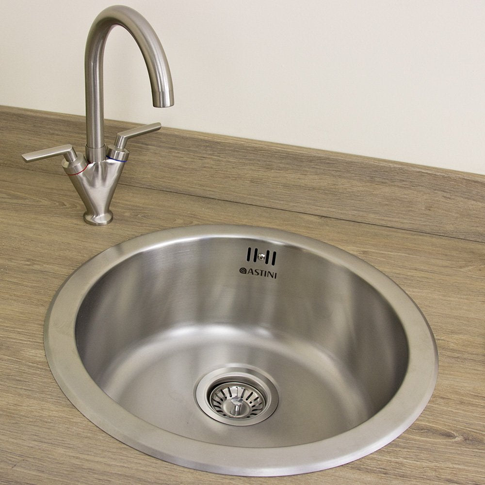 Astini Supra 1.0 Bowl Brushed Stainless Steel Kitchen Sink & Waste AS5218