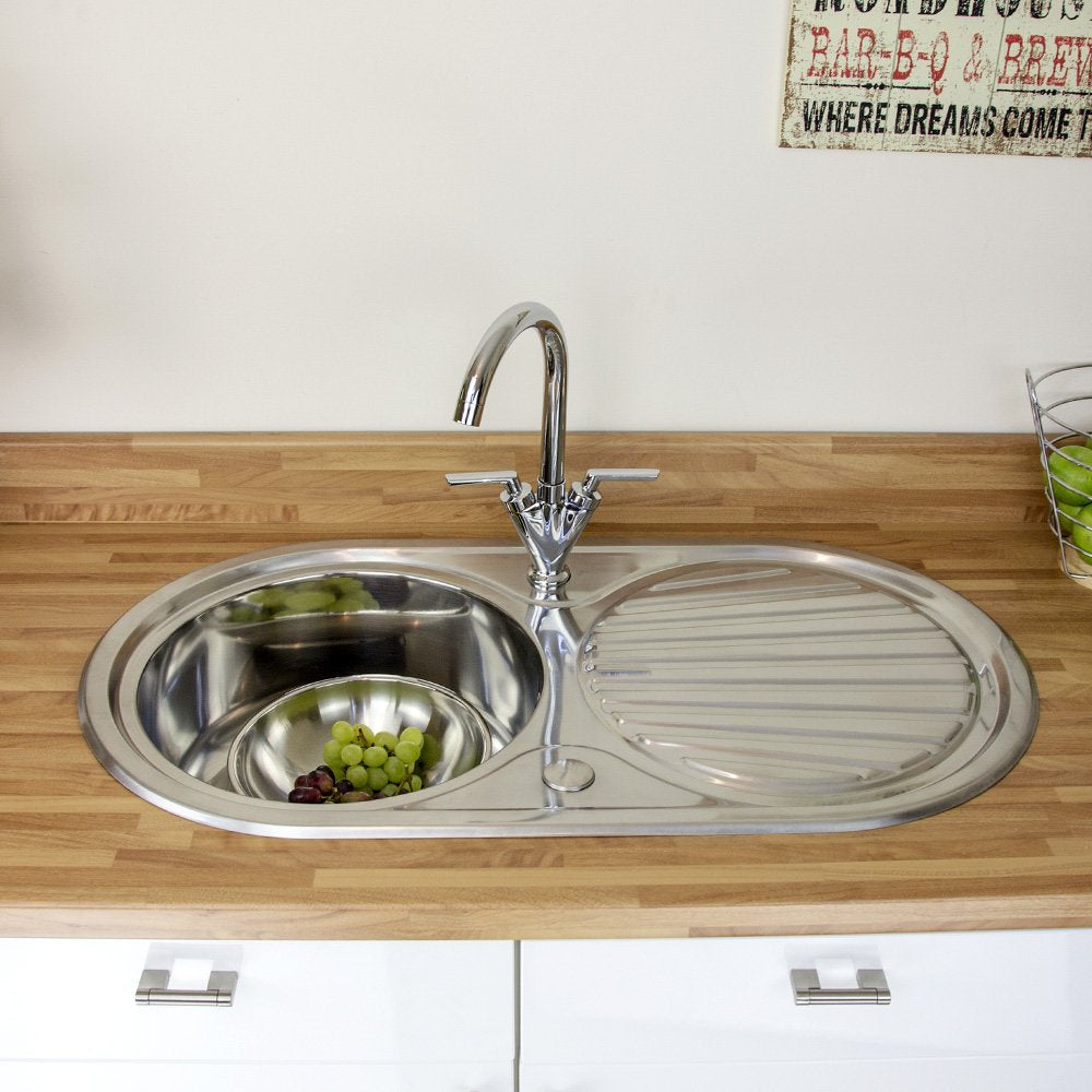 Astini Zerox 1.0 Bowl Brushed Stainless Steel Kitchen Sink & Waste AS5317