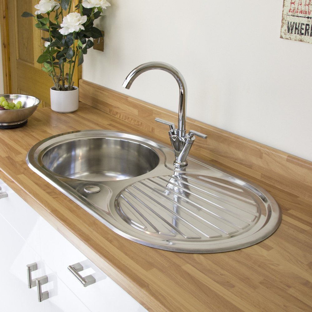 Astini Zerox 1.0 Bowl Brushed Stainless Steel Kitchen Sink & Waste AS5317