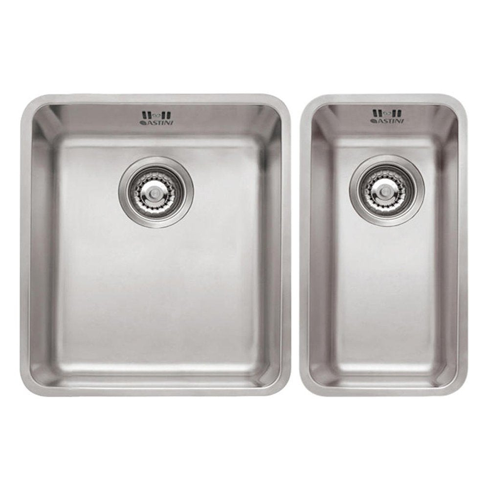 Astini Serena 1.5 Bowl Stainless Steel Undermount Kitchen Sink & Waste 4020+4034