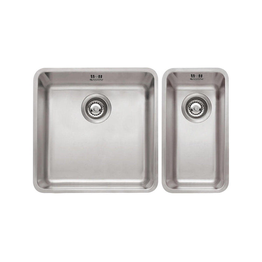 Astini Serena 1.5 Bowl Stainless Steel Undermount Kitchen Sink & Waste 4020+4040
