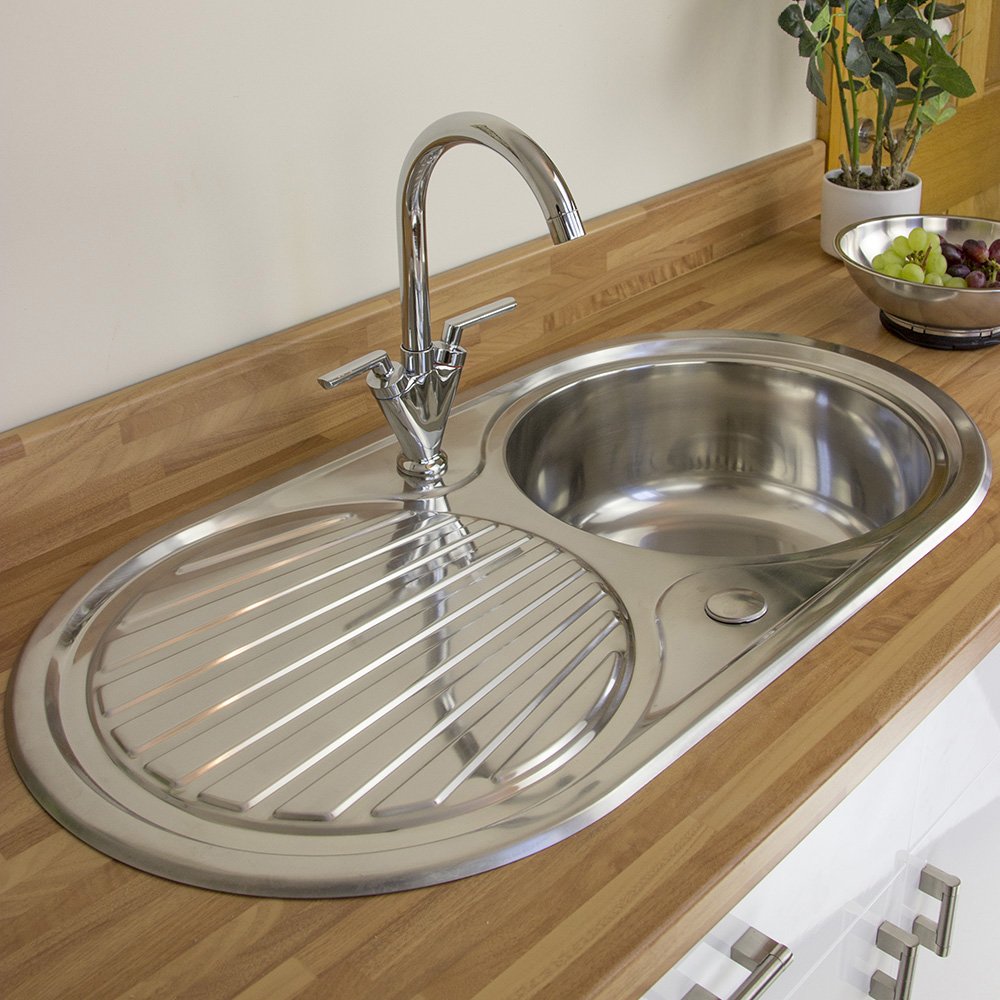 Astini Zerox 1.0 Bowl Brushed Stainless Steel Kitchen Sink & Tap