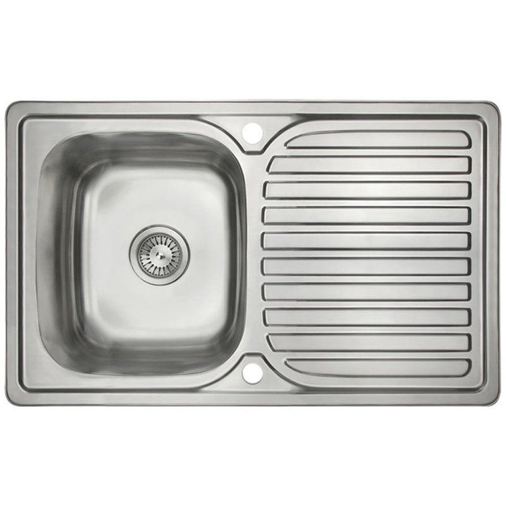 Astini Velia 1.0 Bowl Brushed Stainless Steel Kitchen Sink & Saturn B6008BS Tap