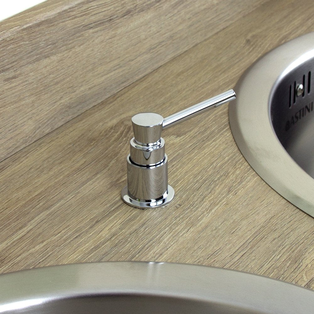 Astini Polished Chrome 270ml Integrated Kitchen Sink Soap Dispenser 202/CH