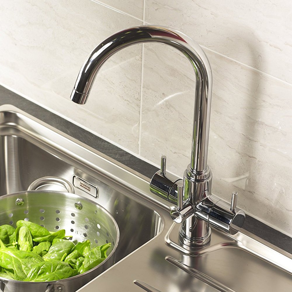 Astini Torlan Chrome 3 Way Ambient & Water Filter Kitchen Sink Mixer Tap