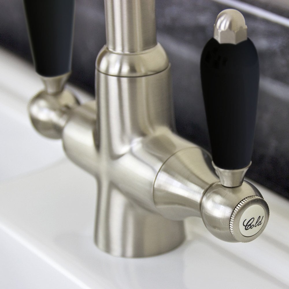 Astini Colonial Ceramic Handle Twin Lever Kitchen Mixer Tap in Classic Finishes