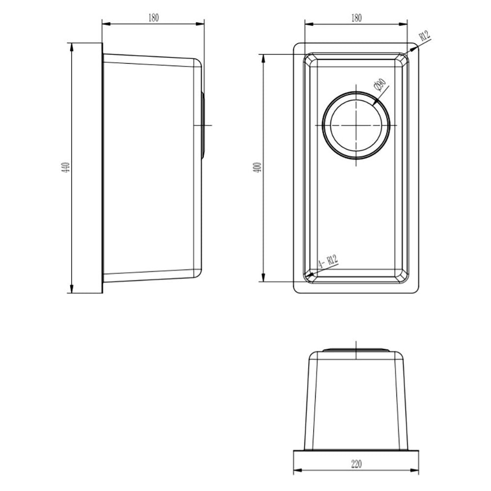 Astini Serena 1.5 Bowl Stainless Steel Undermount Kitchen Sink & Waste 4020+4034