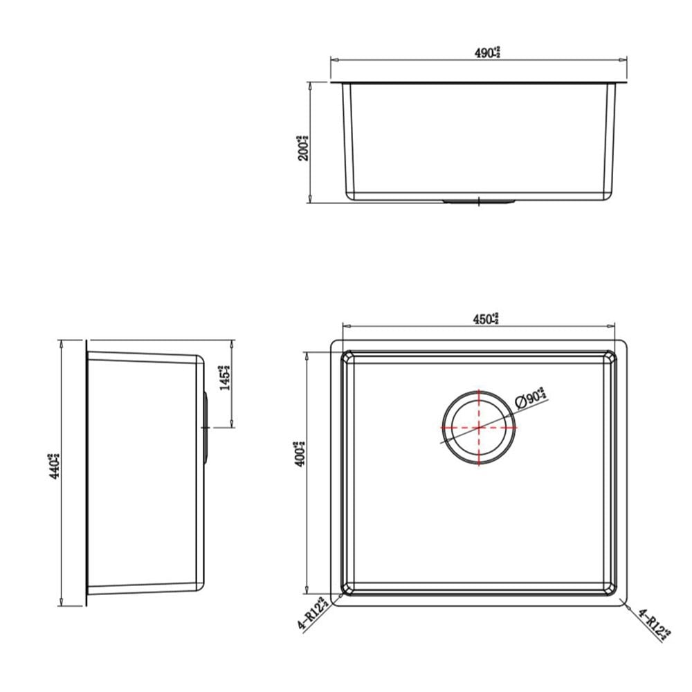 Astini Serena 1.5 Bowl Stainless Steel Undermount Kitchen Sink & Waste 4020+5040