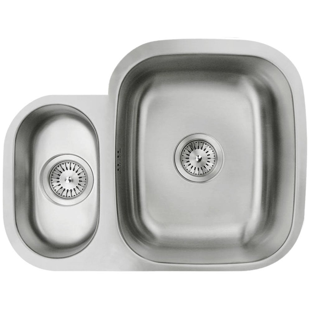 Astini Renzo 1.5 Bowl Brushed Stainless Steel Undermount Kitchen Sink LHSB