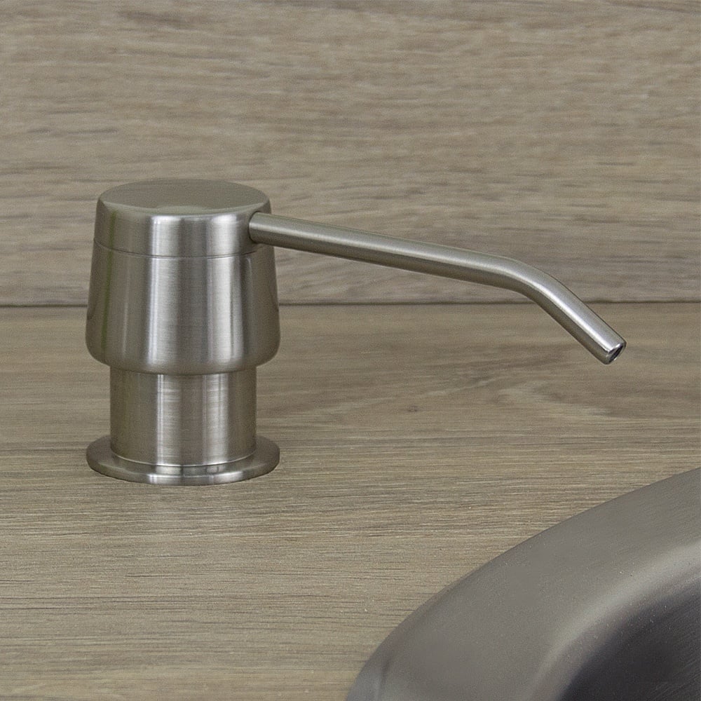 Astini Brushed Steel 270ml Integrated Kitchen Sink Soap Dispenser 201/BN