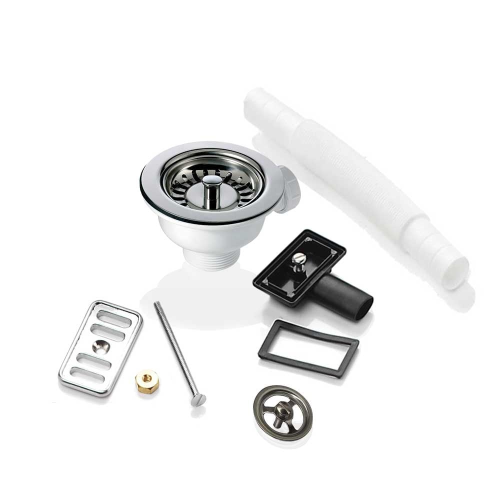 90mm Waste and Overflow for Astini, RAK, Rangemaster Ceramic Sink