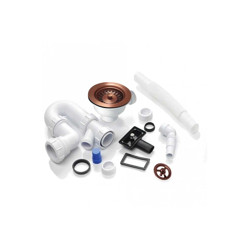 Astini RAK Rangemaster 1.0 Bowl Waste & Plumbing Kit with Overflow for Kitchen Sinks