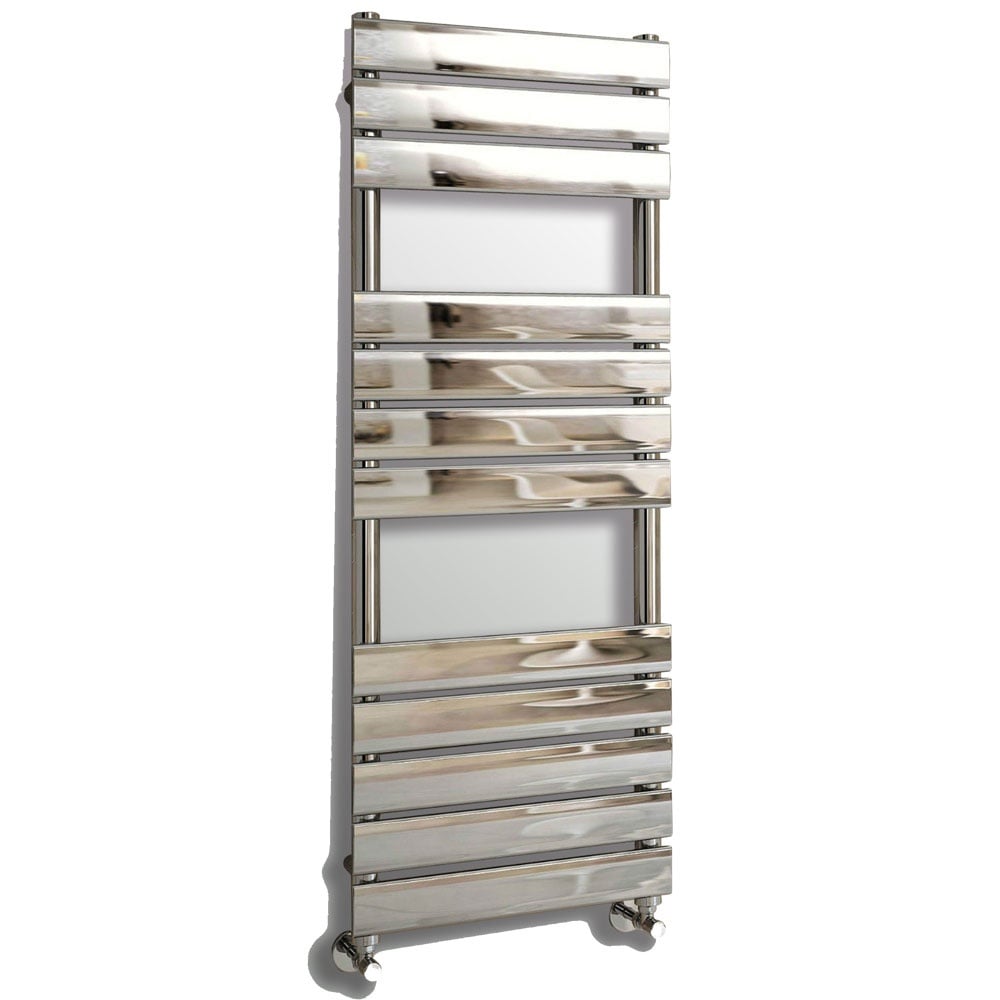 Astini Queenstown 1200x450mm Chrome 400W Designer Heated Towel Rail TIS2073
