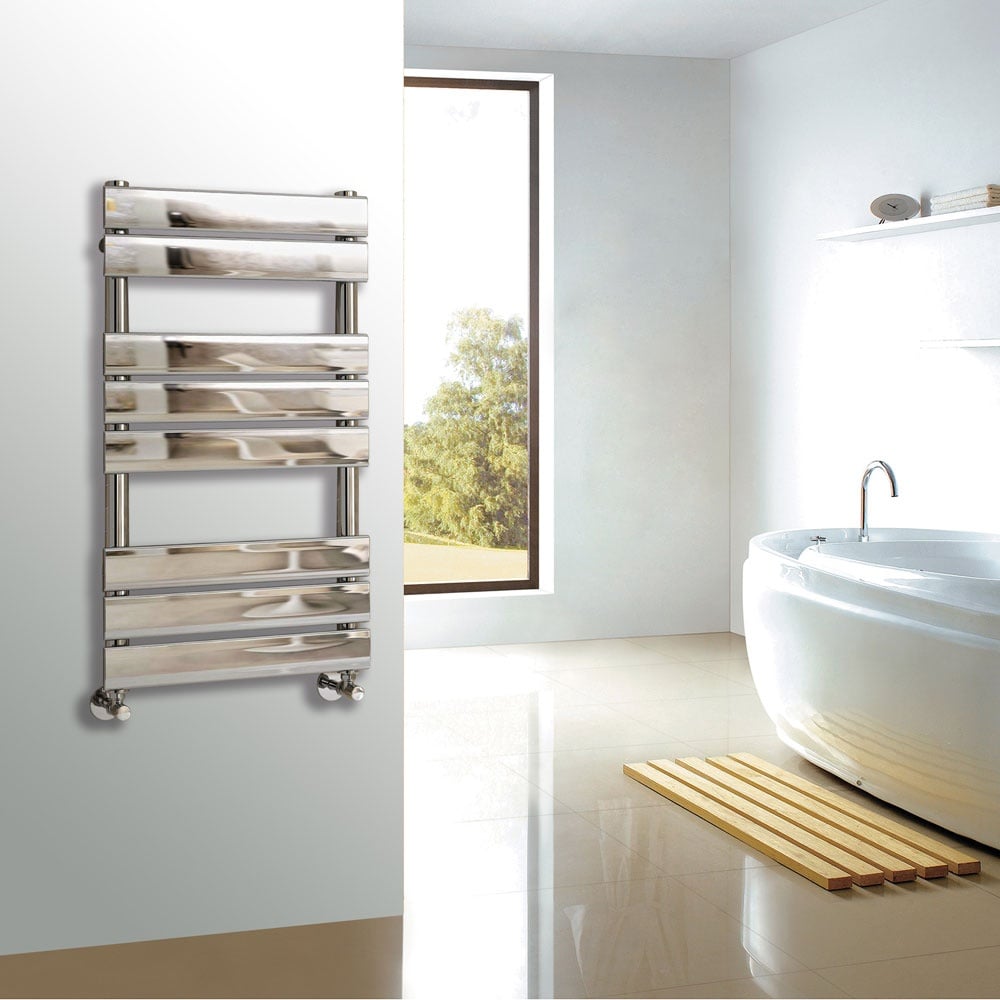 Astini Queenstown 800x450mm Chrome 250W Designer Radiator Heated Towel Rail TIS2071