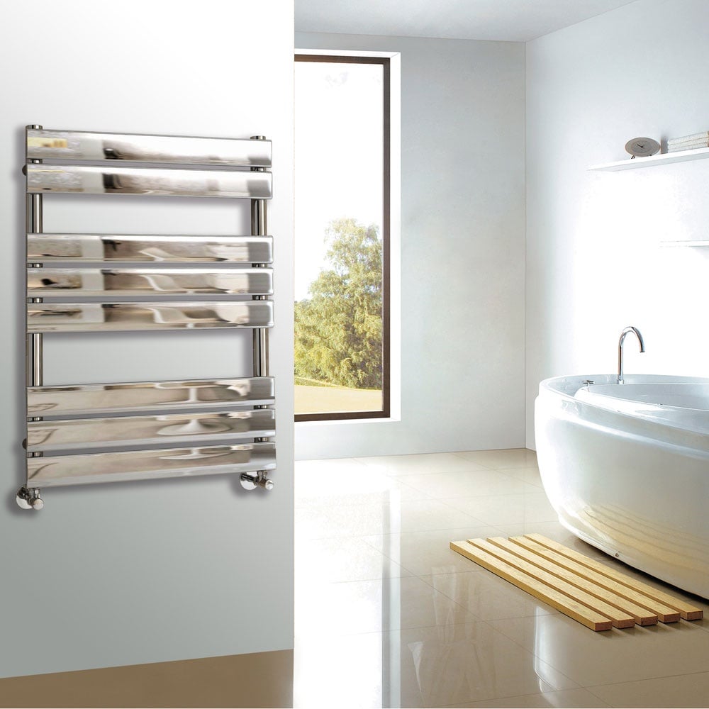 Astini Queenstown 800x600mm Chrome 350W Designer Heated Towel Rail TIS2075