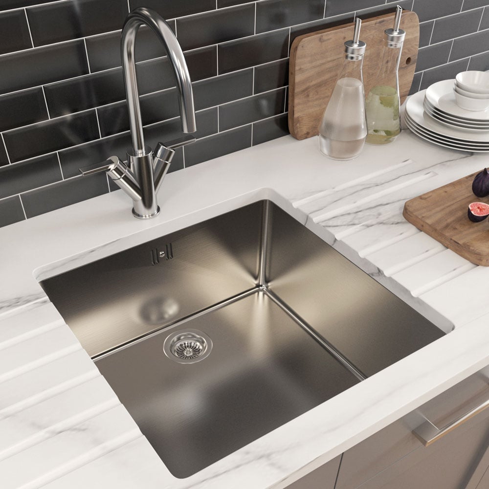 Astini Serena 1.0 Bowl Stainless Steel Undermount Kitchen Sink & Waste 4040