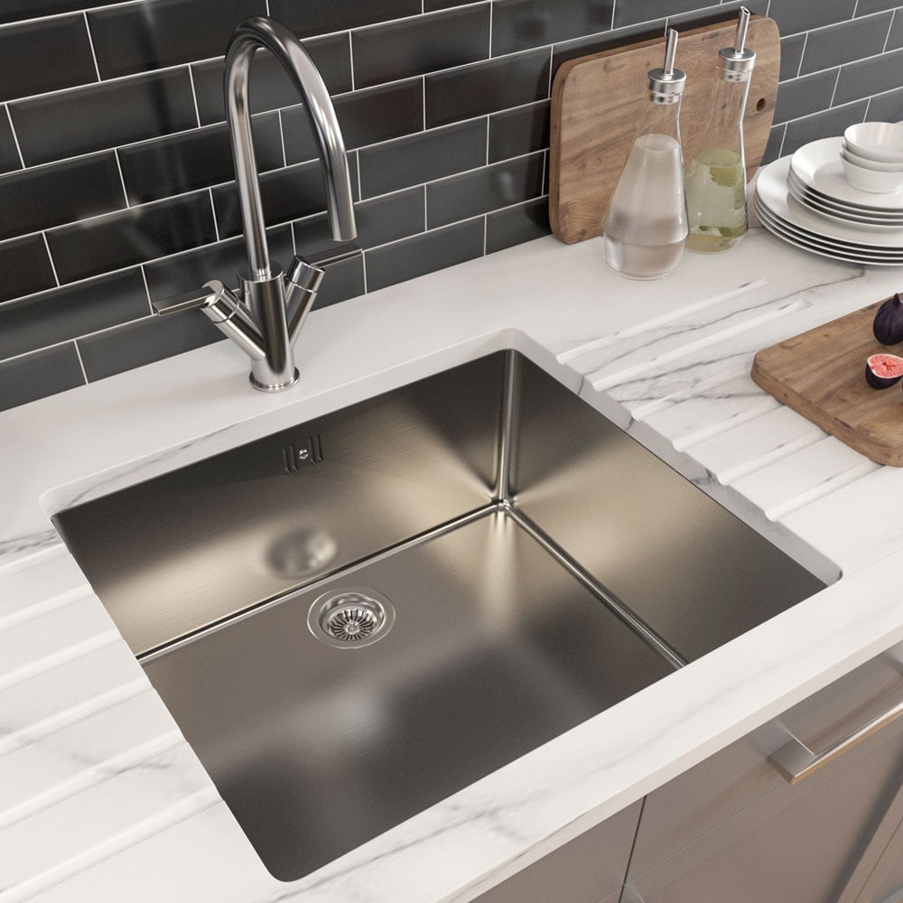 Astini Serena 1.0 Bowl Stainless Steel Undermount Kitchen Sink & Waste 5040