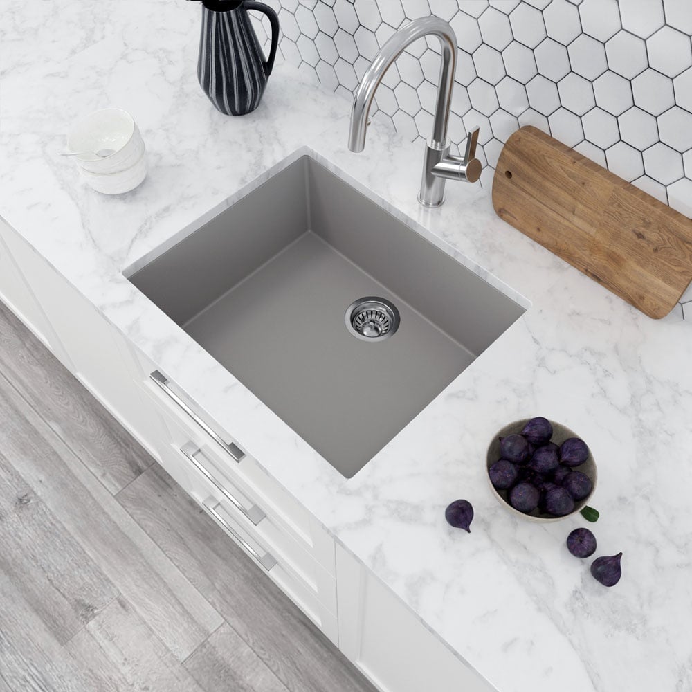 Astini Scuti 1.0 Large Bowl SMC Synthetic Inset/Undermount Kitchen Sink