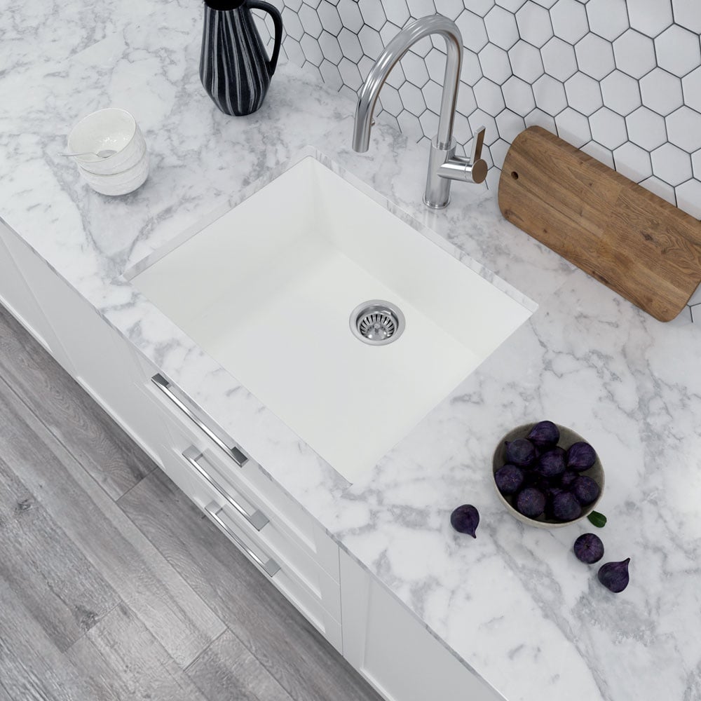 Astini Scuti 1.0 Large Bowl SMC Synthetic Inset/Undermount Kitchen Sink