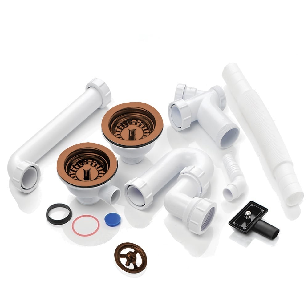 Astini RAK Rangemaster 1.5 Bowl Waste, Overflow & Plumbing Kit for Kitchen Sinks