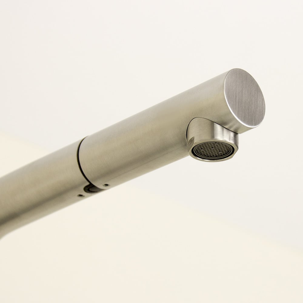 Astini Abele Brushed Stainless Steel Pullout Rinser Kitchen Sink Mixer Tap HK67