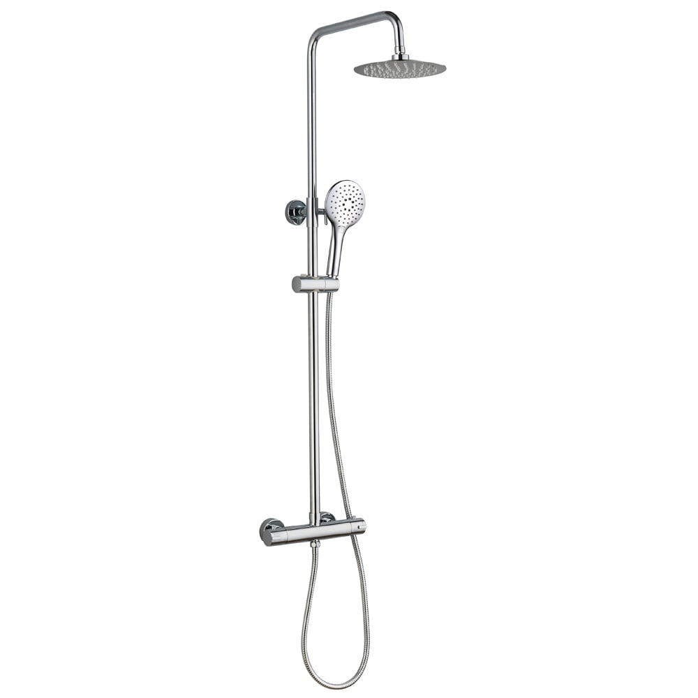 Astini Menai Chrome Premium Round Thermostatic Overhead Shower Kit