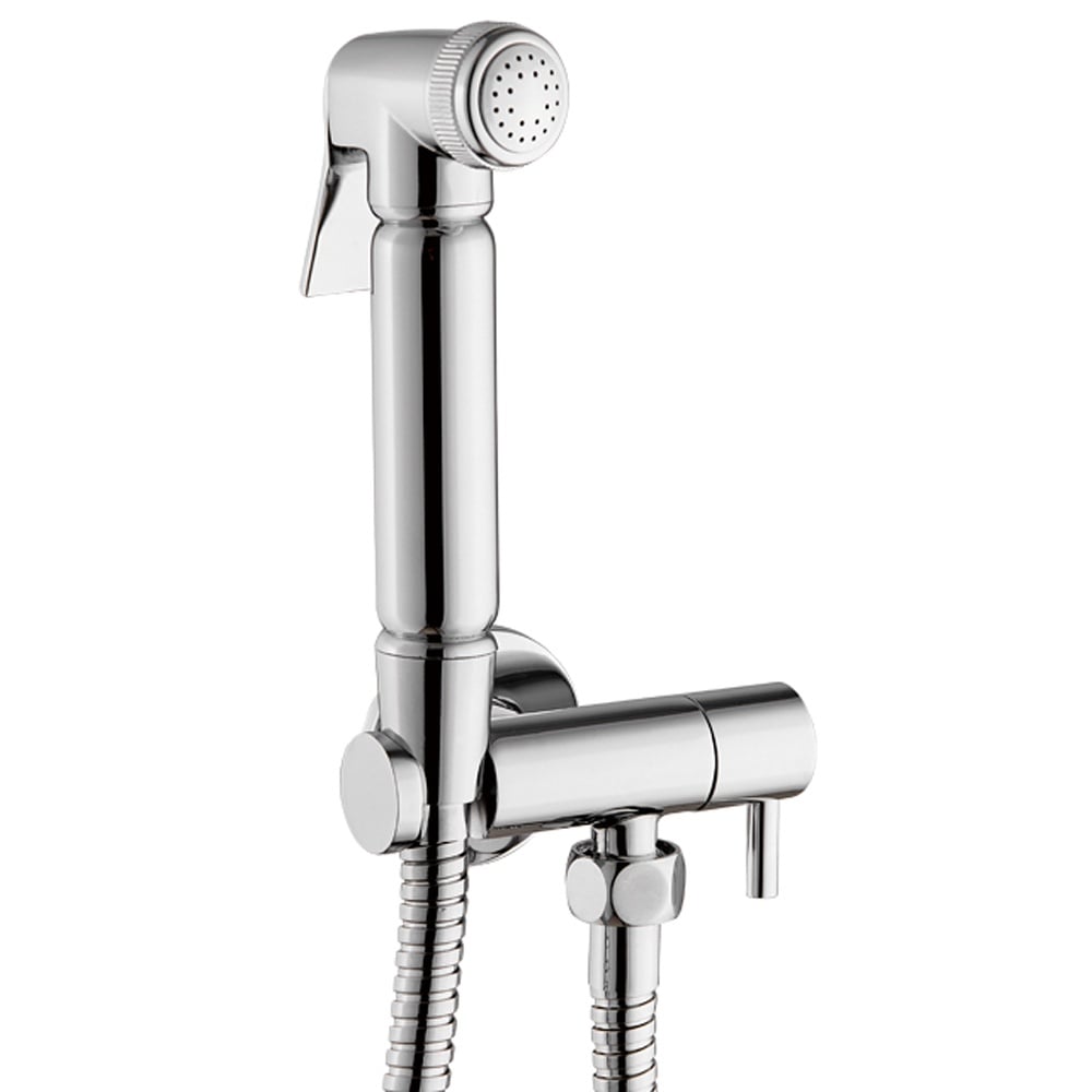 Astini Chrome Round Douche with Diverter Kit