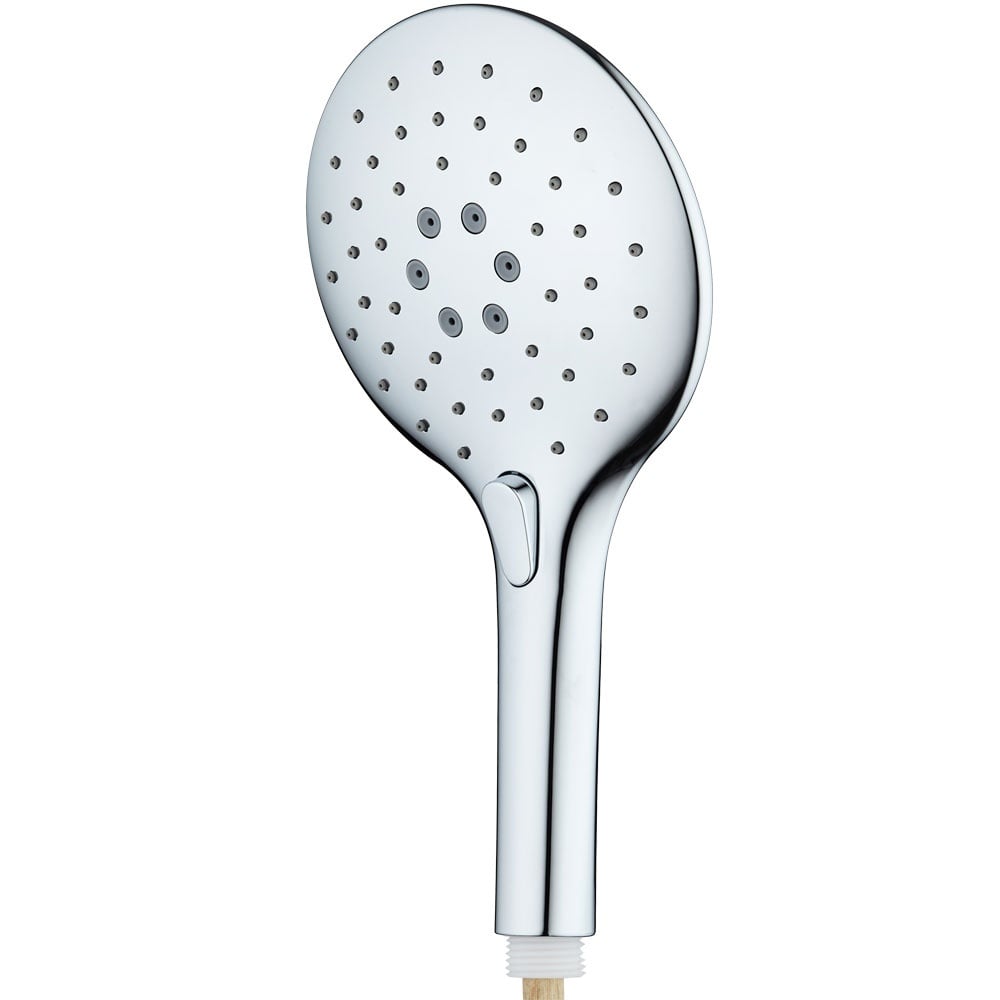 Astini Chrome Round 3 Mode Push Button Shower Handset