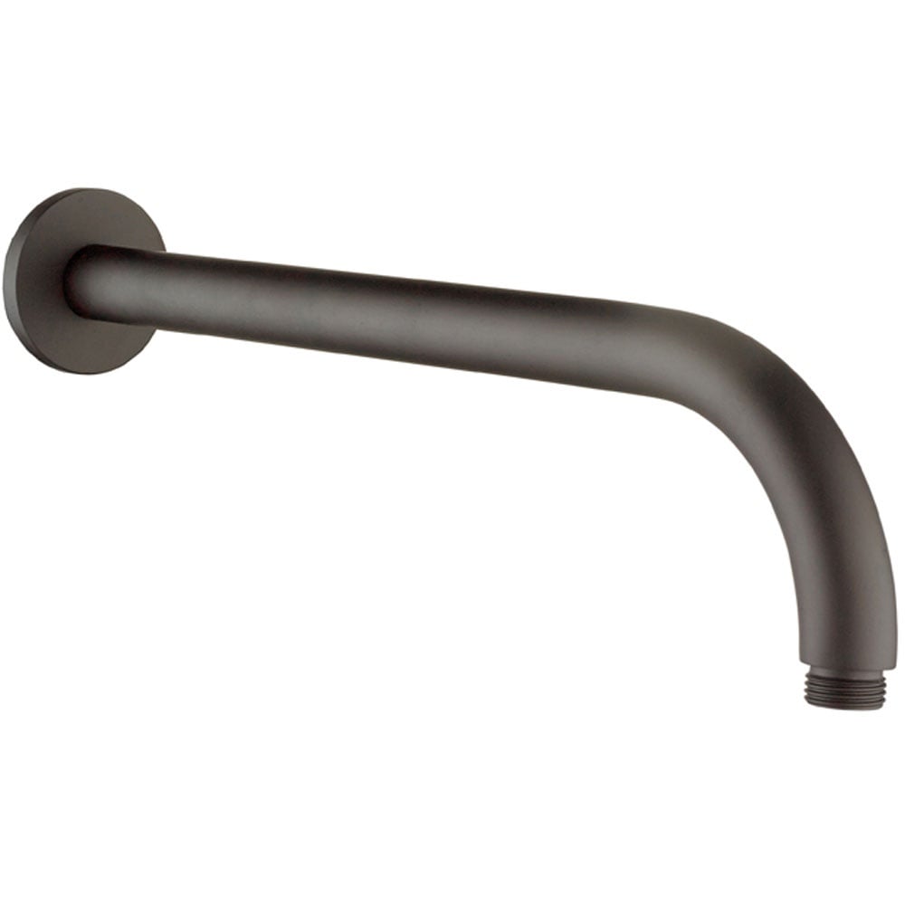 Astini Orca Black Round Wall Shower Arm 345mm