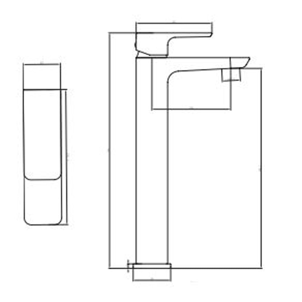 Astini Swansea Orca Black Mono Bathroom Basin Tap TIS5077