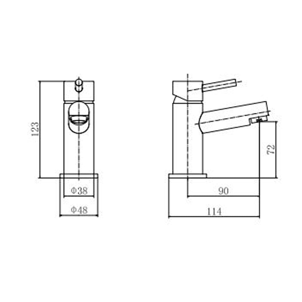 Astini Harlech Mini Chrome Bathroom Basin Mixer Tap & Slotted Waste TIS5088