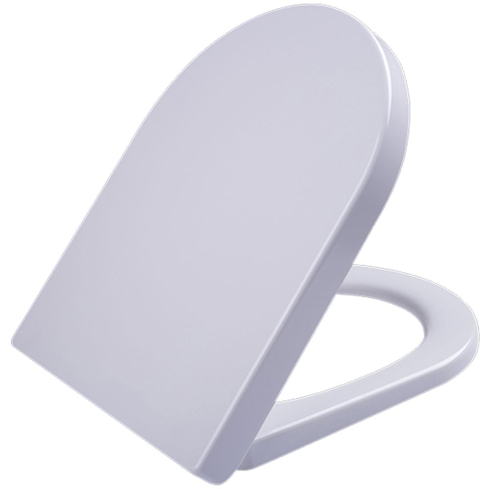 Astin Dee White Soft Close D-Shape Toilet Seat
