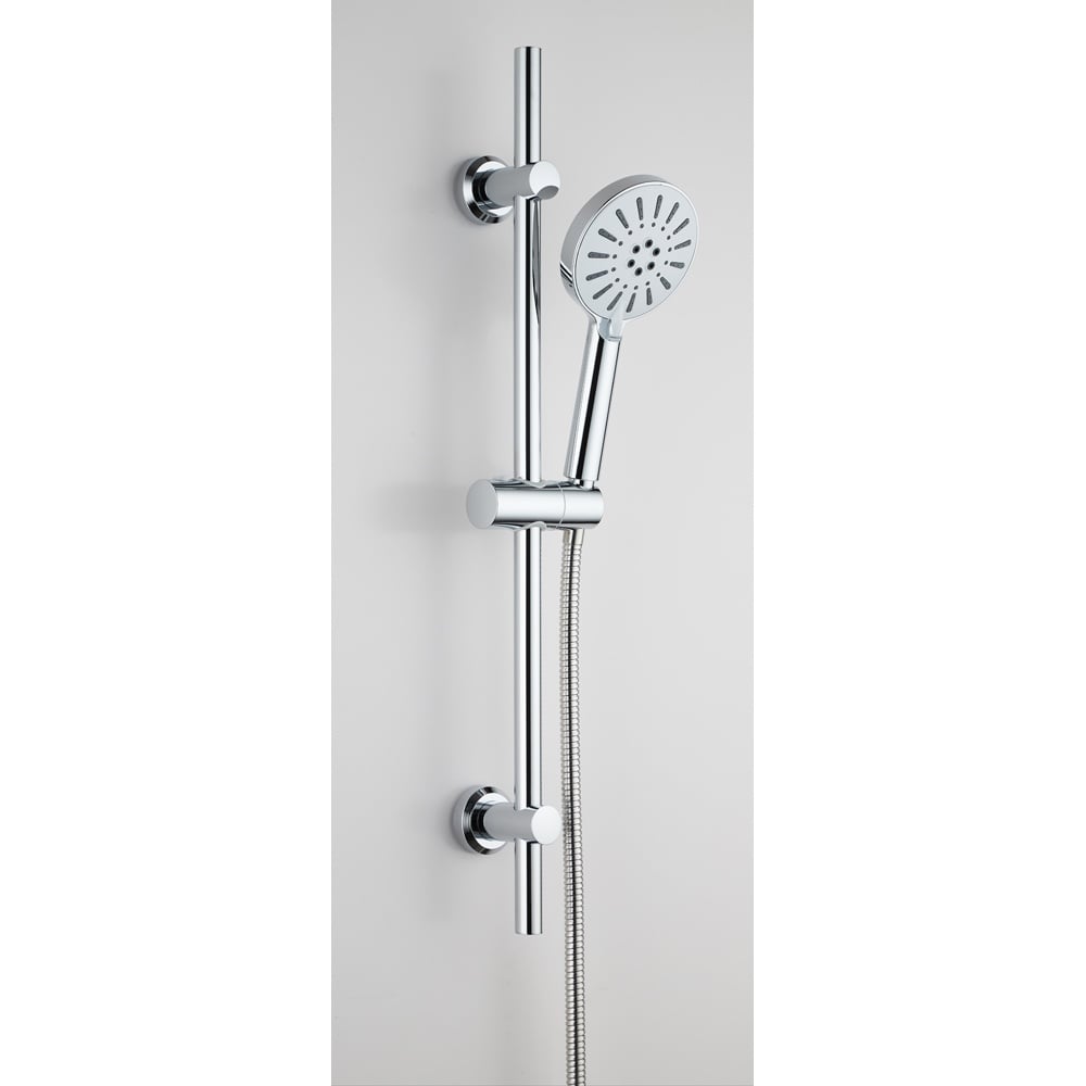 Astini Chrome Retro Fit 5 Mode High Flow Riser Shower Slide Riser Rail Kit