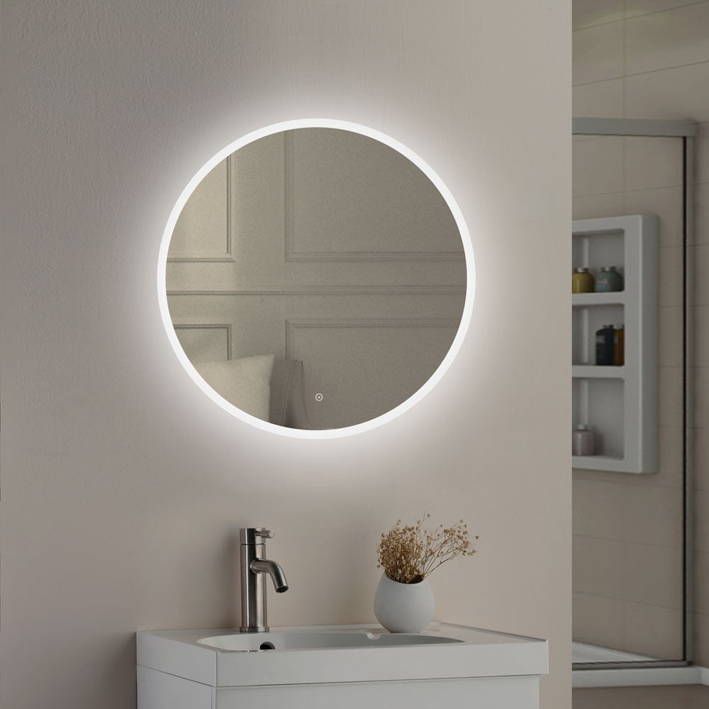Astini Lily Slimline Round LED Touch Mirror 600mm