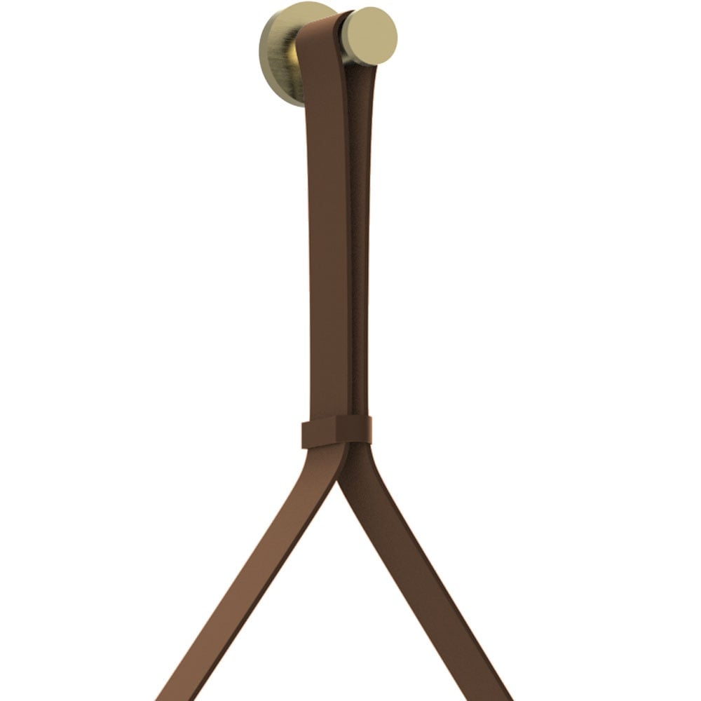 Astini Delilah Mocha Brown Hanging Loop Mirror Strap TIS3061